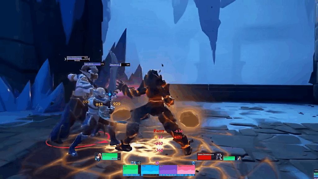 Fellowship Meiko battling enemies