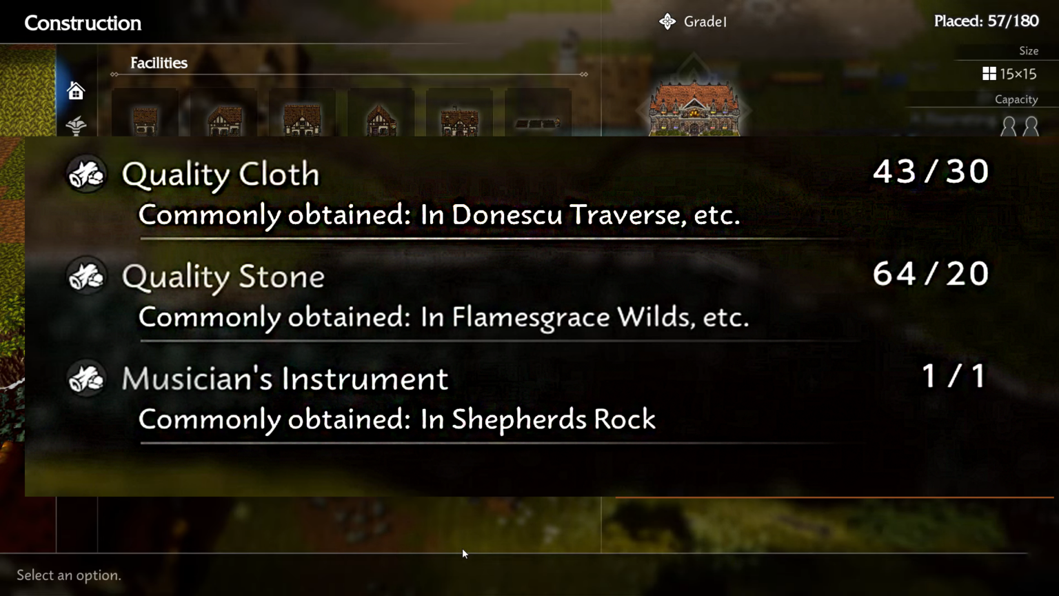 Octopath Traveler 0 Museum Building Requirements