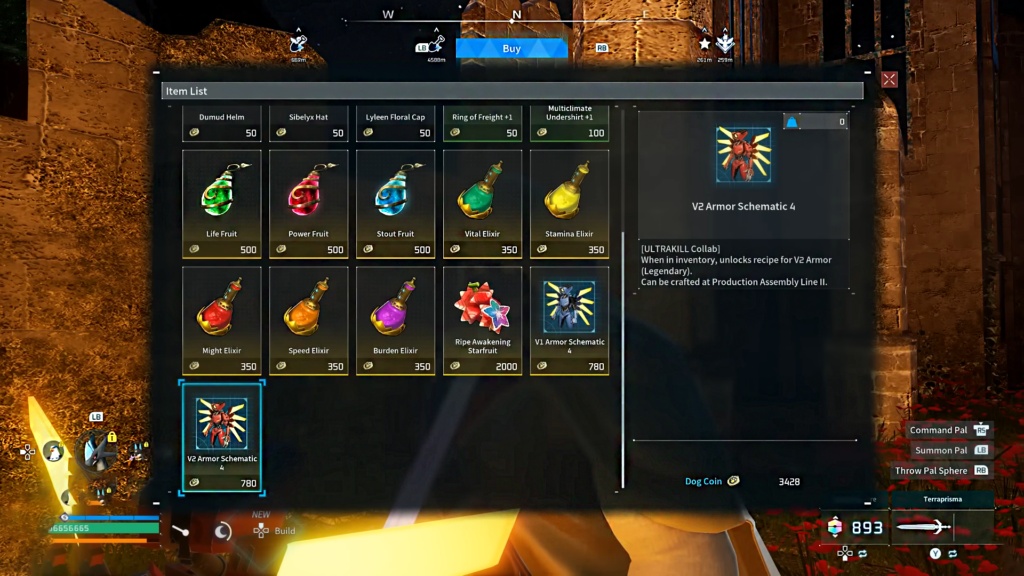 Palworld Home x Ultrakill Update Legendary Armors