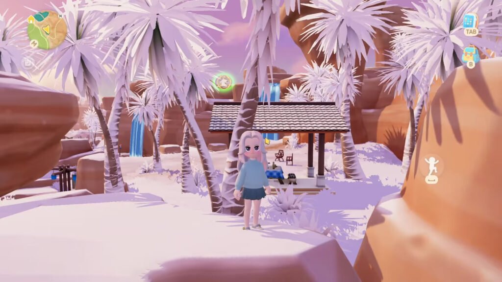 Heartopia Heart Ear Studs Onsen Mountain Lake