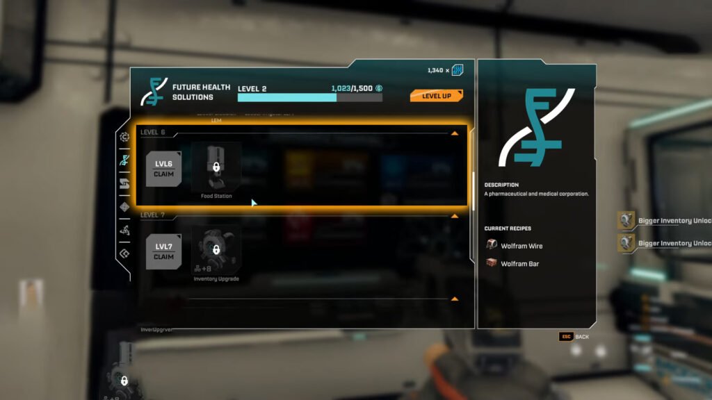 StarRupture Food Station on Corporate Terminal Claim