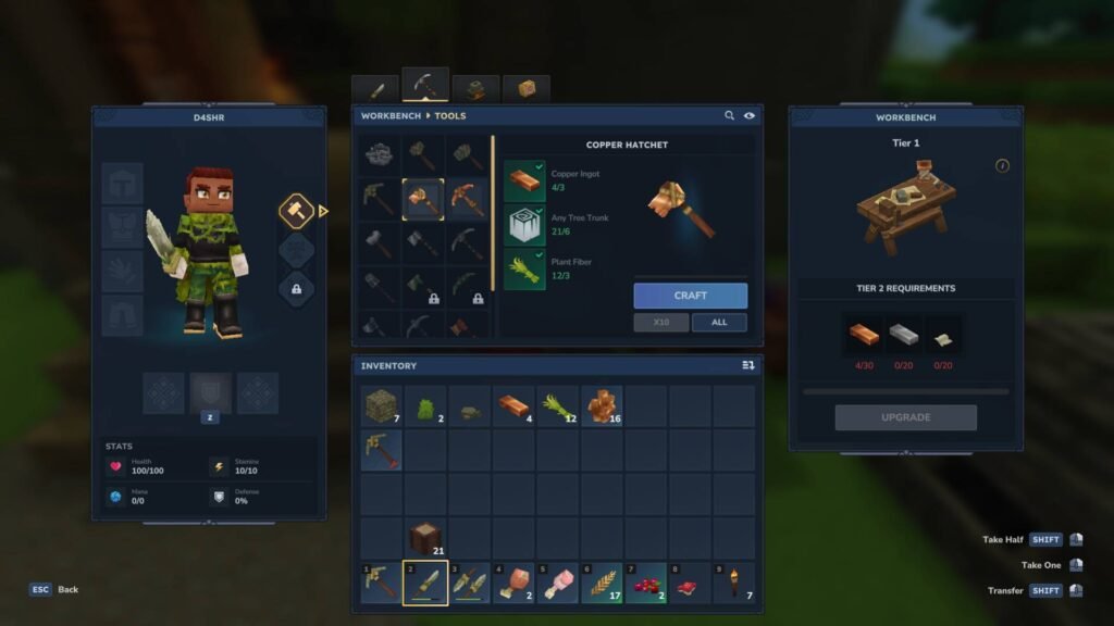 Upgrading weapons Hytale