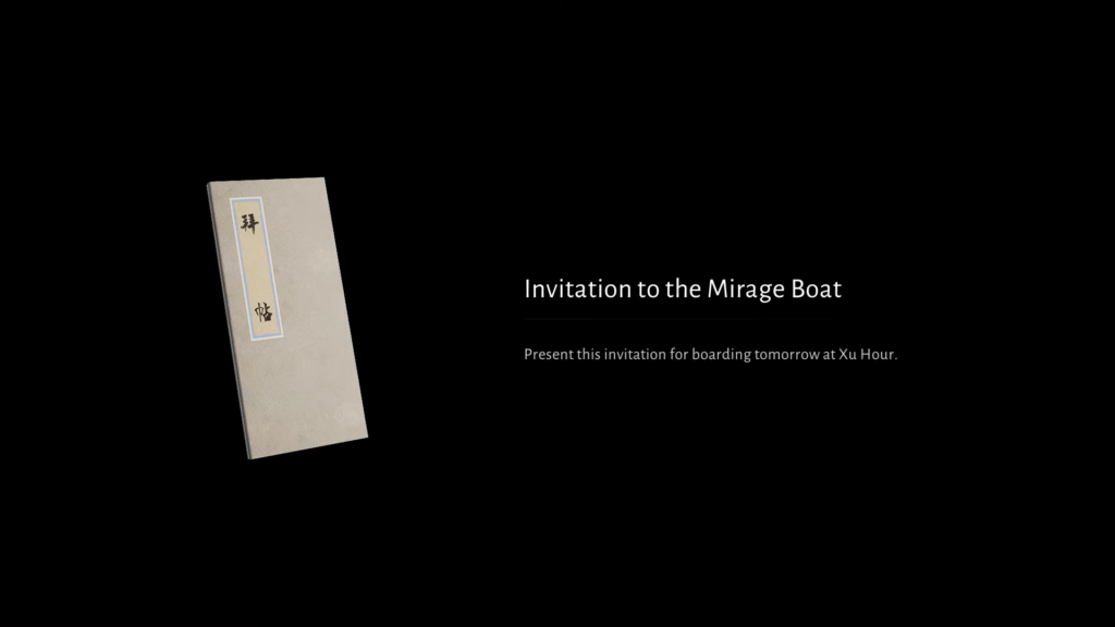 Where Winds Meet Invitation to Mirage Boat