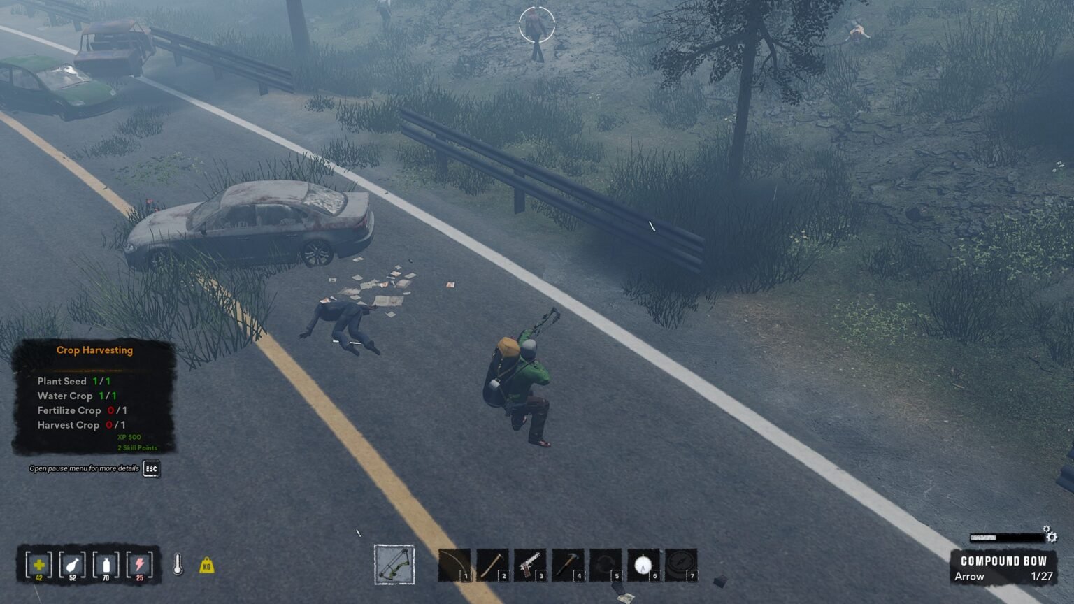 HumanitZ Bow Firing At Zeeks