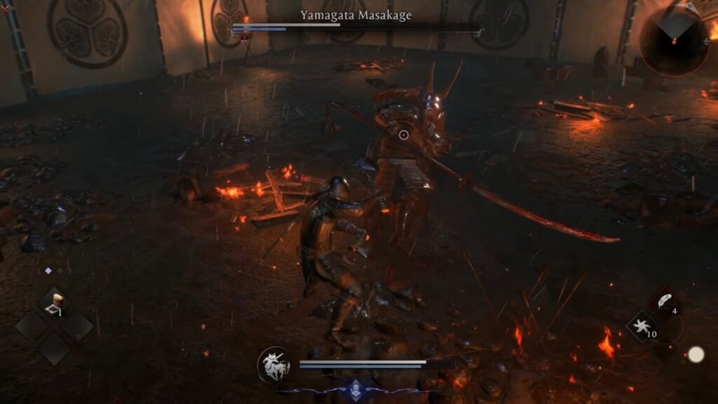 Counterattacking Yamagata in Nioh 3.