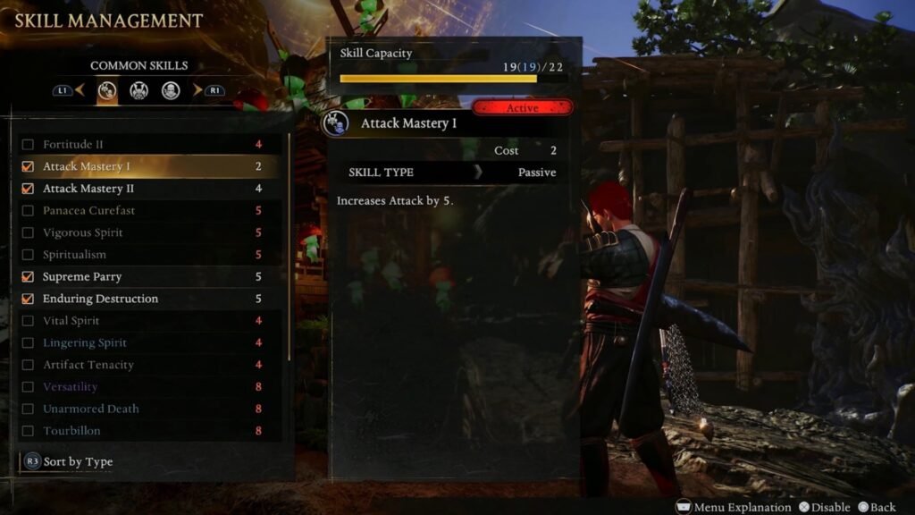 Common Skills in Nioh 3.