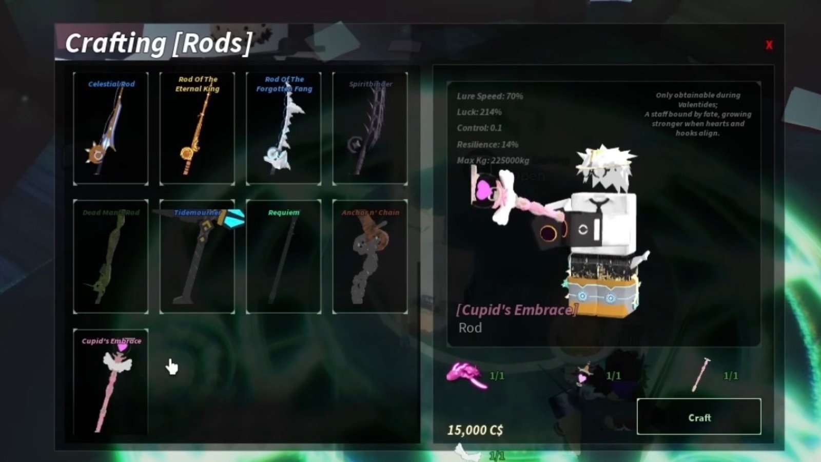 Fisch - How To Get Cupid's Embrace Rod - TheGamesWatch