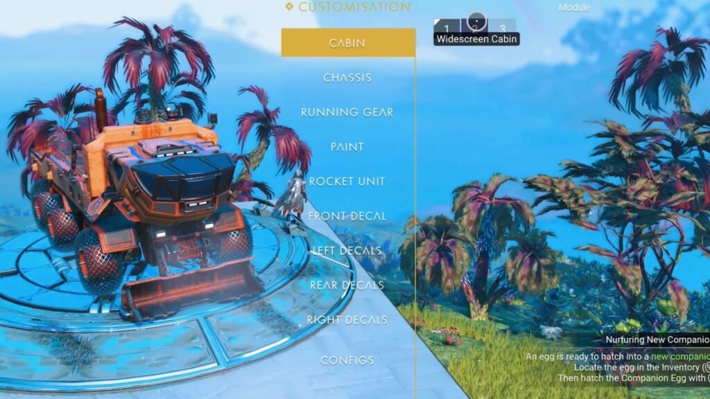 All Colossus upgrades in No Man's Sky.