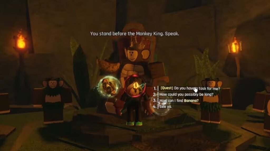 Monkey King's quests in Abyss Jungle Update.