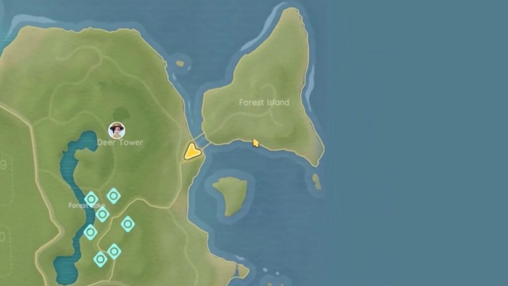 Forest Island location in Heartopia.