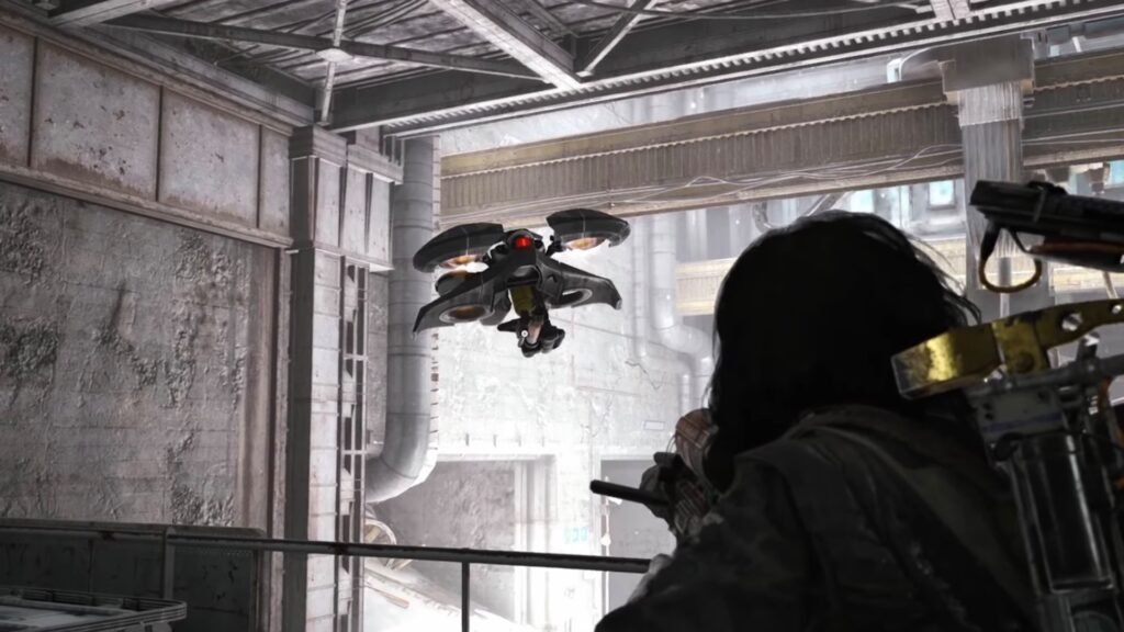 Shooting down a Firefly in ARC Raiders.