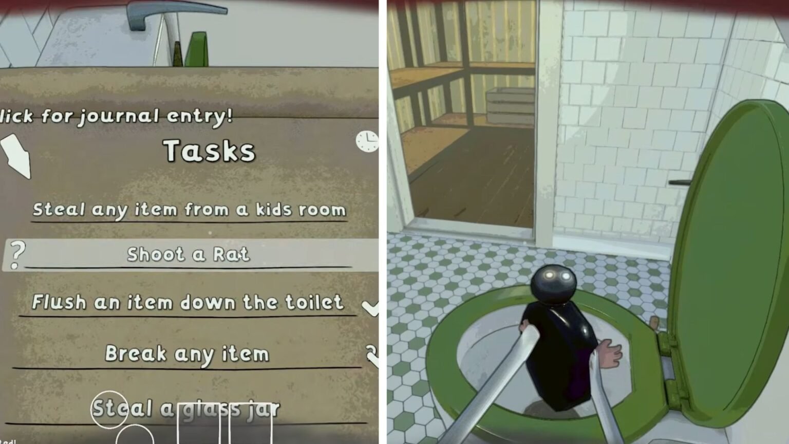 Burglin gnomes flush items task