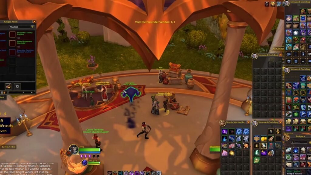 Checking out Vendors in Saltheril's Soiree.