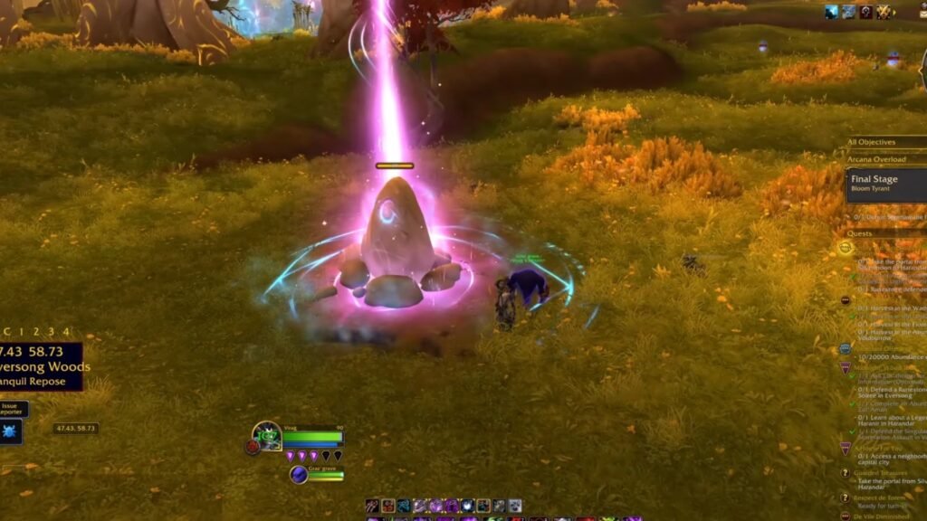 Defending Runestones in Eversong.