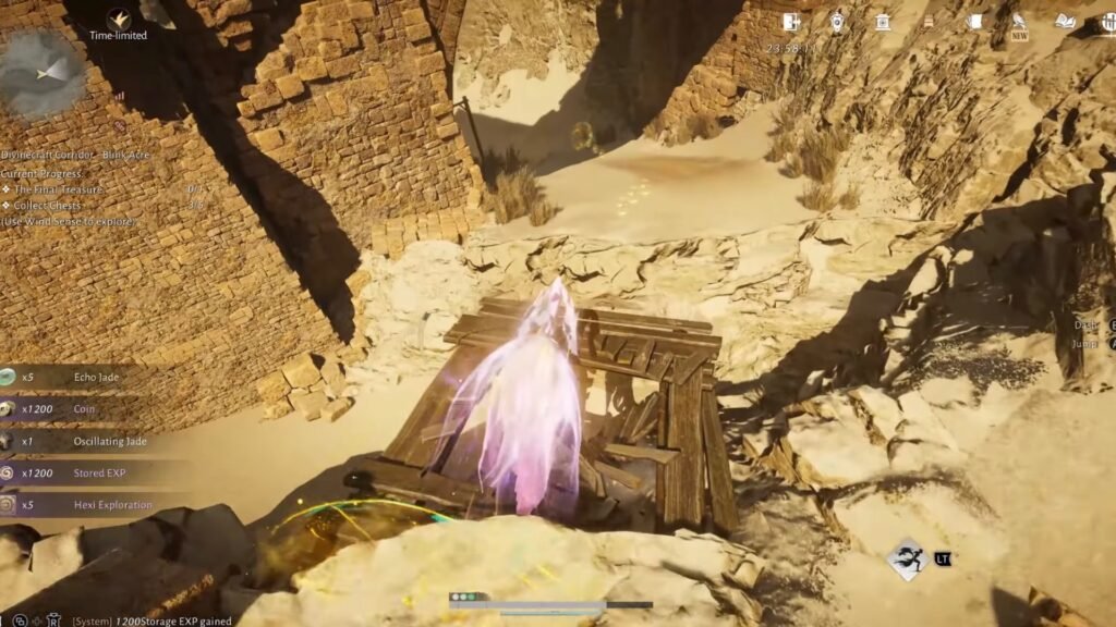 Divinecraft Corridor Blink Acre fourth chest route.