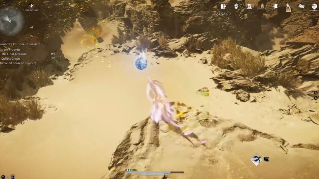 Divinecraft Corridor Blink Acre fourth chest obtainment.