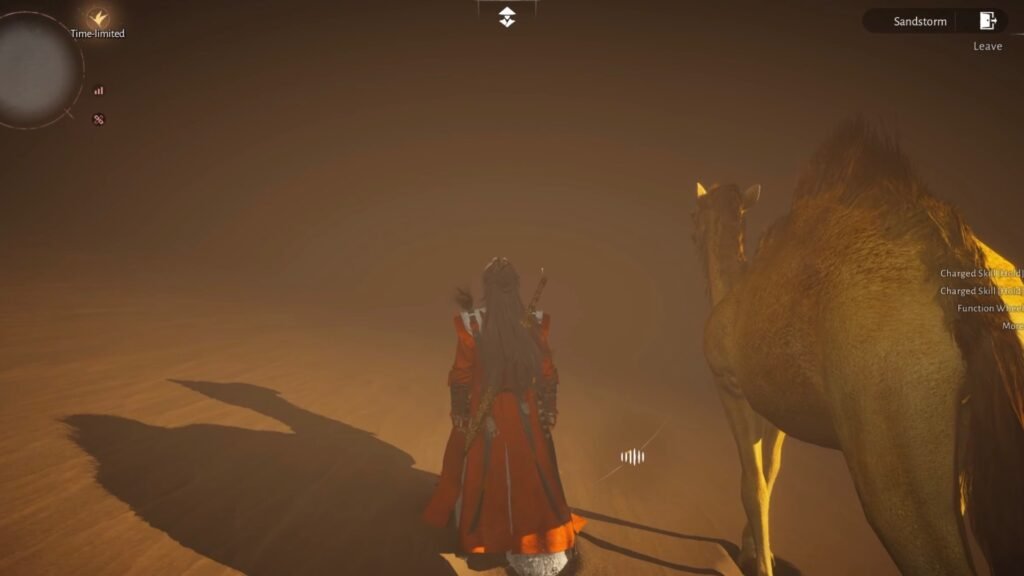 Wandering Ark World Boss sandstorm route.