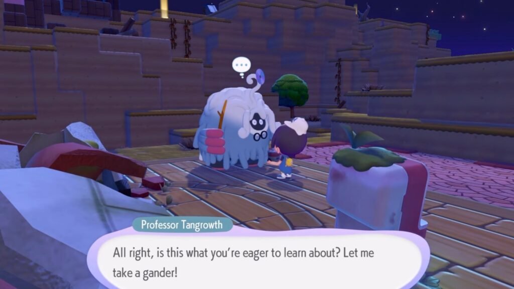 Appraising Lost Relics in Pokémon Pokopia.