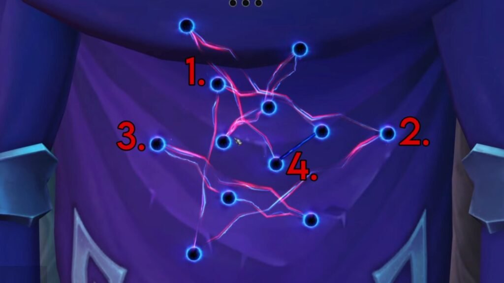 First Deciphering Darkness puzzle solution.