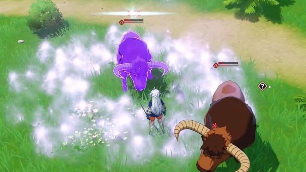 Capturing Dusk Bison in Seven Deadly Sins: Origin.