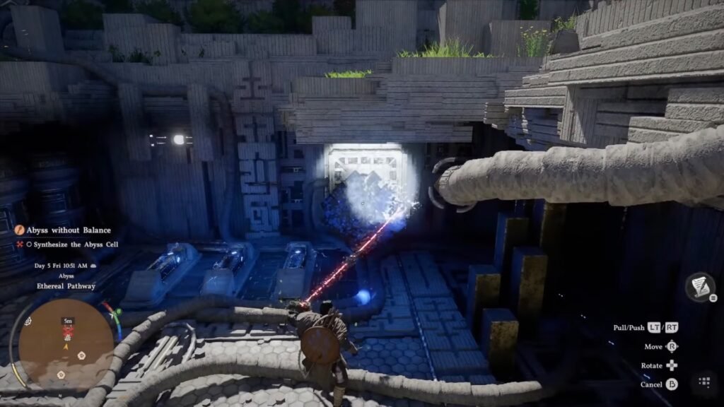 Completing the Ethereal Pathway puzzle.