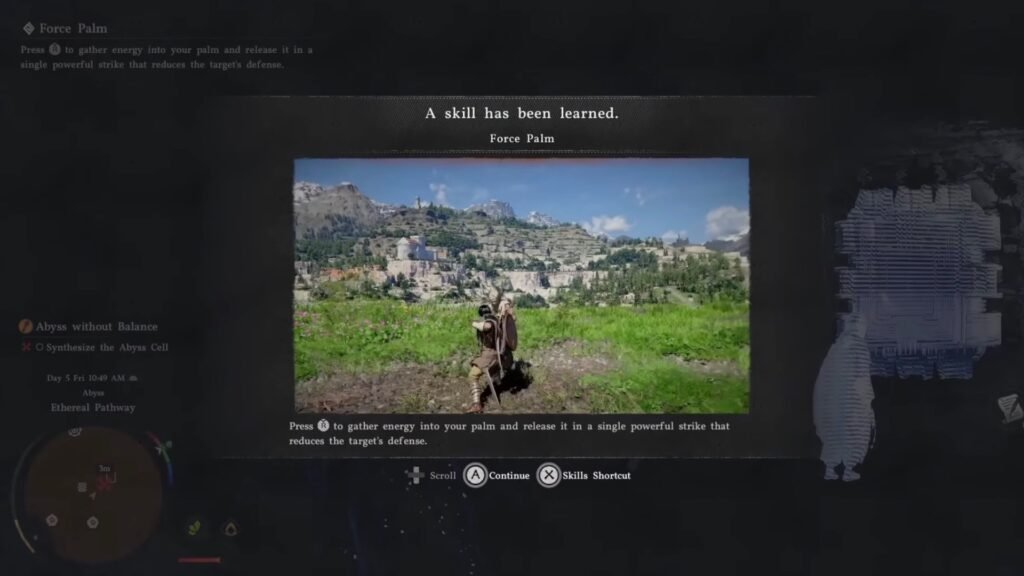 Learning the Force Palm skill.