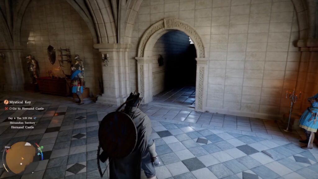 Hernand Castle second floor route.