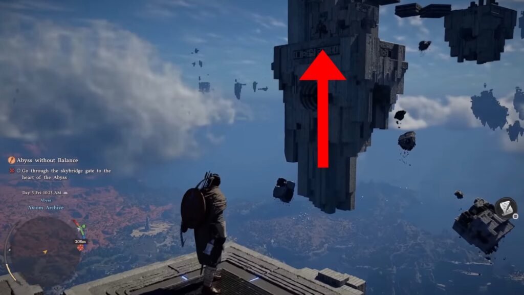 Using the floating platforms to get to the Ethereal Pathway.