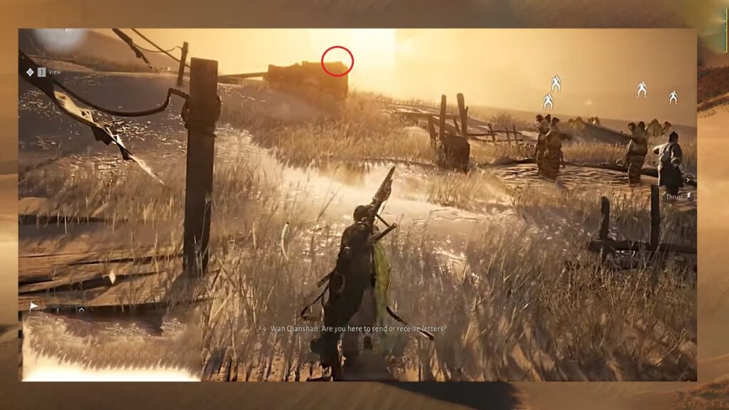 Where Winds Meet Lost Crossing Mysterious IOU Unparalleled Manual Location Grass