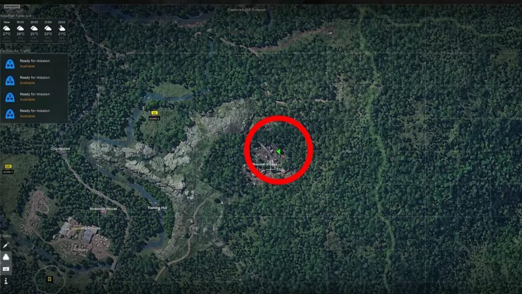 Tier 3 Buried Cache Location 12 in Gray Zone Warfare.