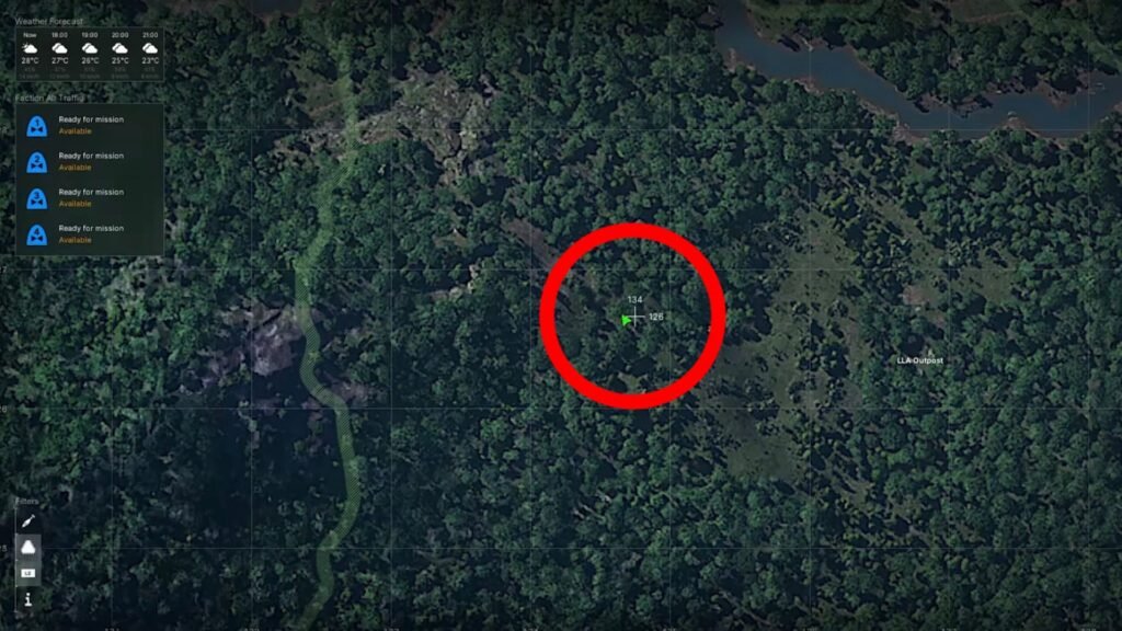 Tier 3 Buried Cache Location 11 in Gray Zone Warfare.