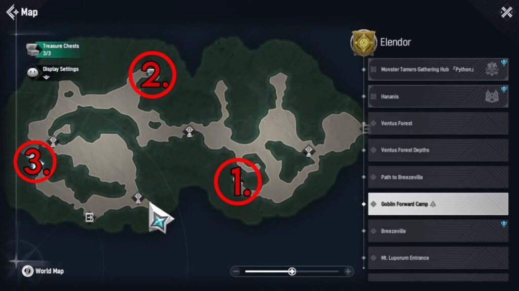 Goblin Forward Camp Chest Locations in Mongil: Star Dive.