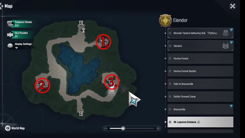 Mt. Luporum Chest Locations in Mongil: Star Dive.