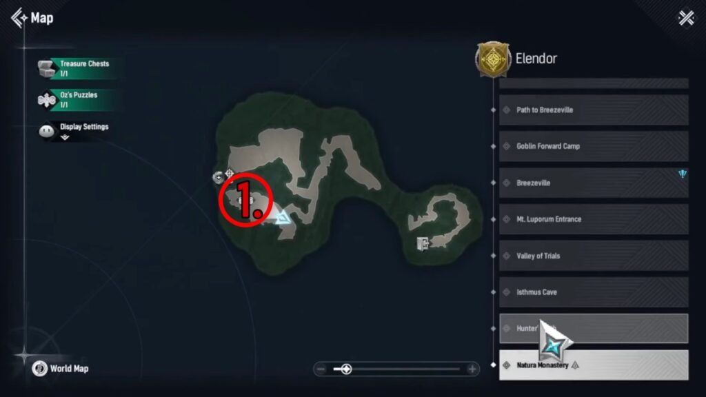 Natura Monastery Chest Locations in Mongil: Star Dive.