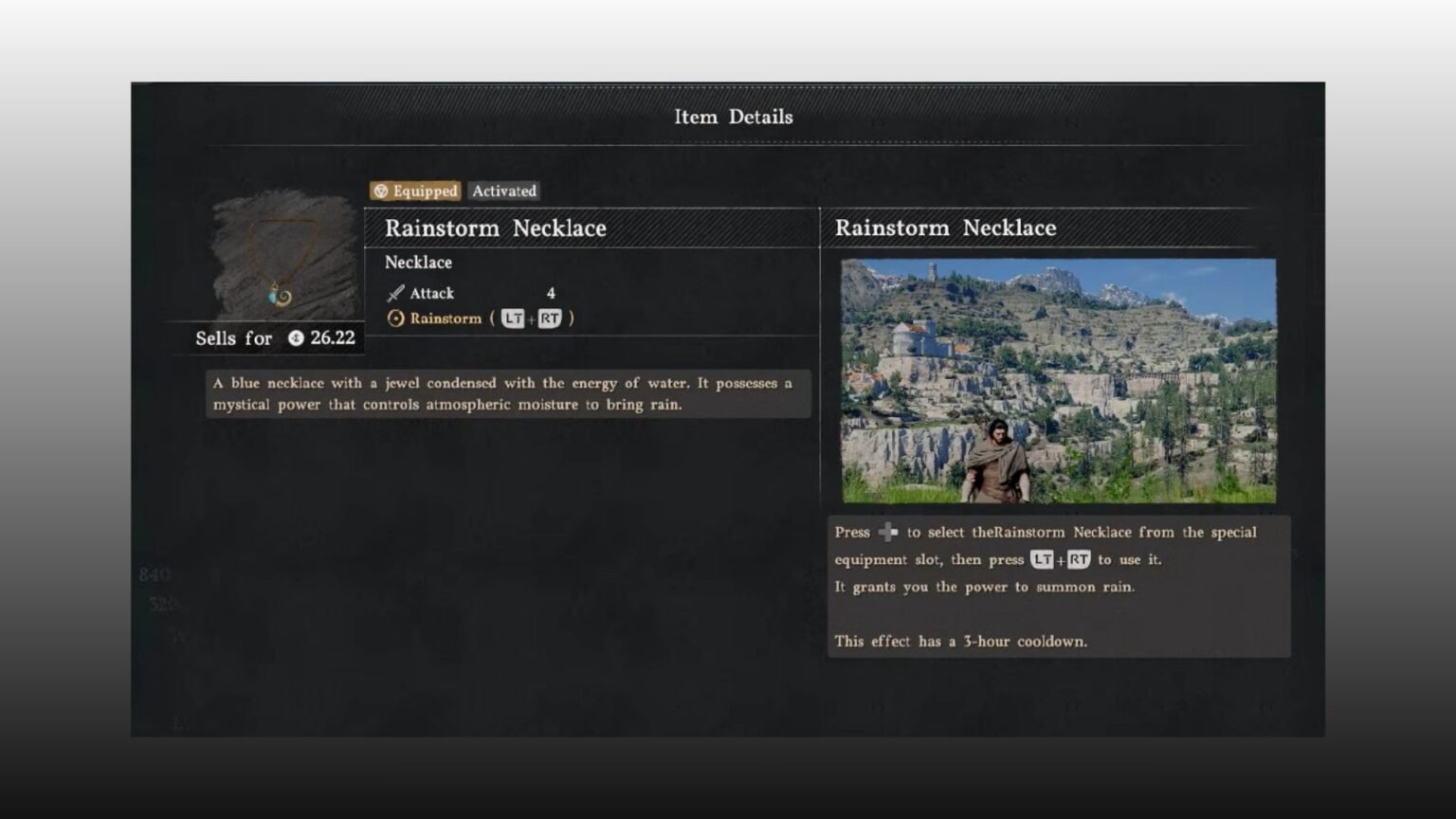 Rainstorm necklace crimson desert