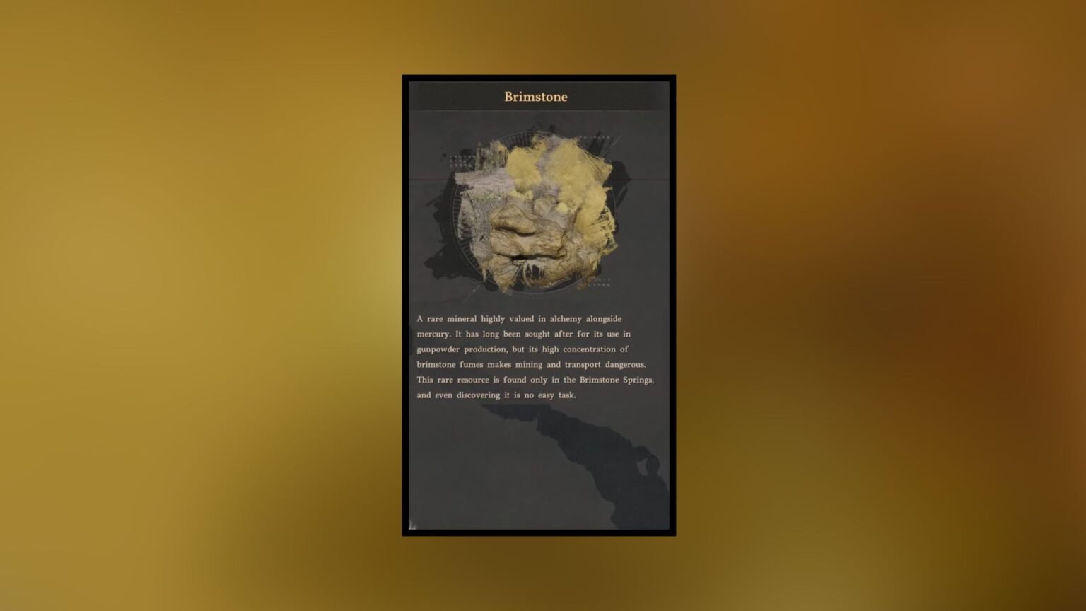 brimstone crimson desert