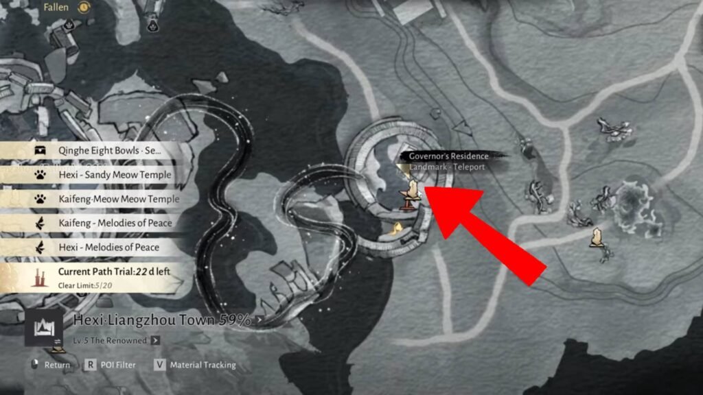 Governor's Residence Antique Location # 2 _ One Spear Severs the Rope