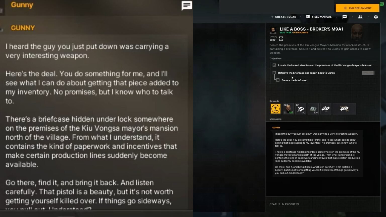 like a boss broker's m9a1 grey zone warfare