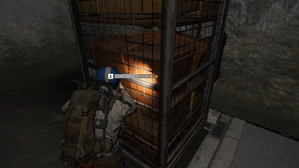 Searching Dodger's Cache.