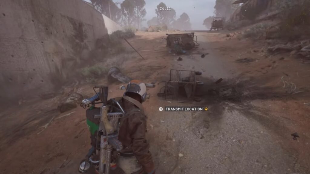 Transmitting current location to find the traces of the Scout Patrol.