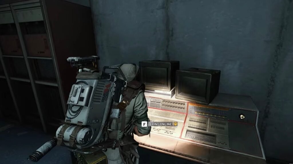 Bringing the power back online via the main data terminal.