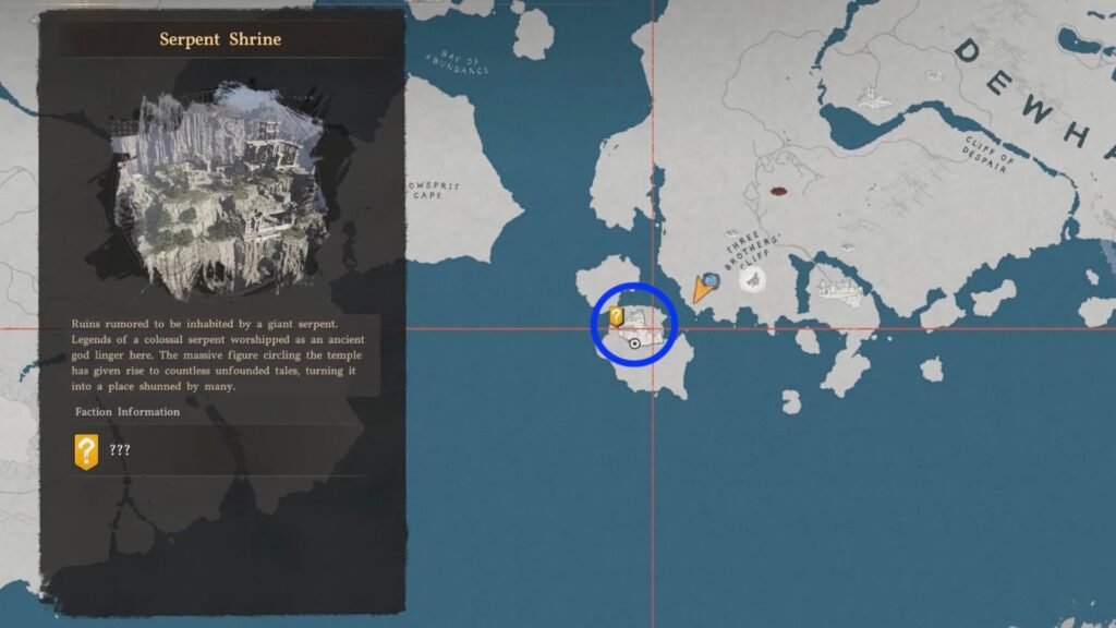 Aeserion Serpent Shrine location in Crimson Desert.