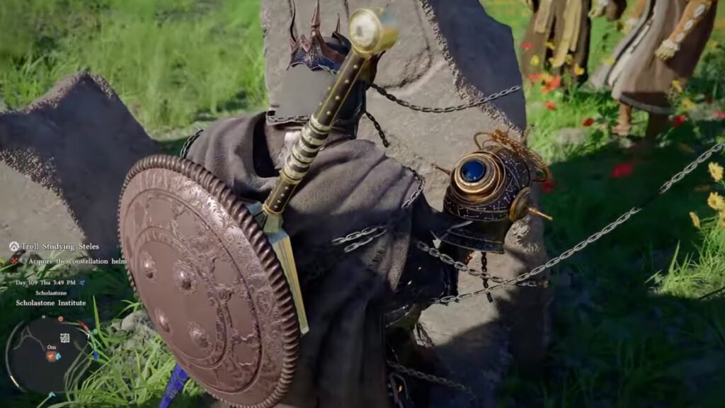 Obtaining the Constellation Helm in Crimson Desert.