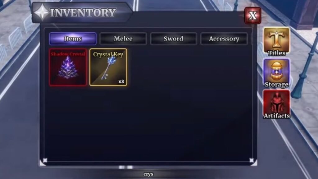 Gathering Crystal Keys for the Crystal Defense mode.