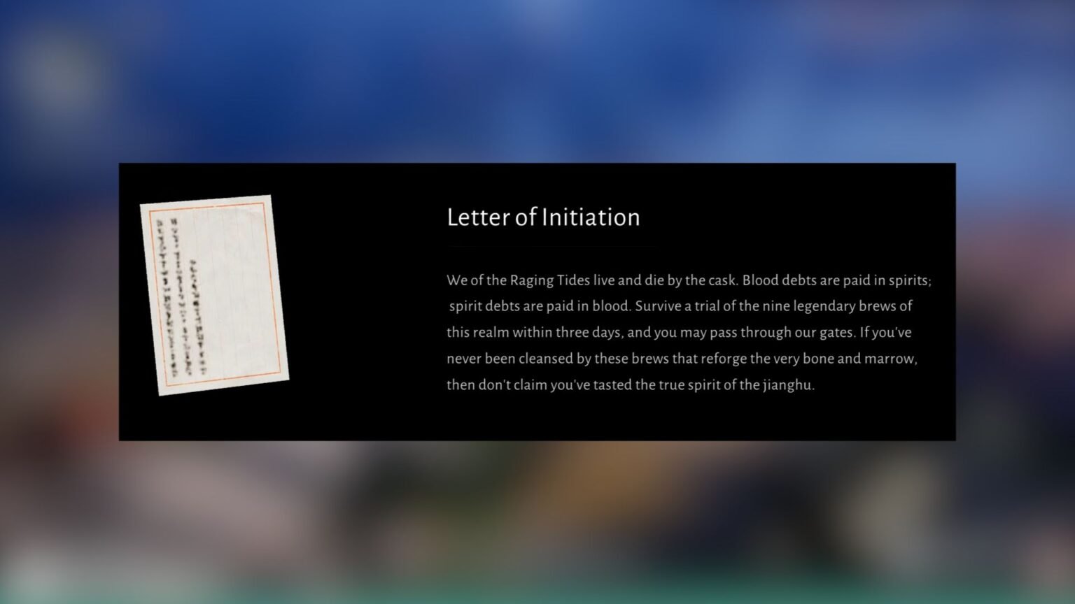 Raging tides sect where winds meet