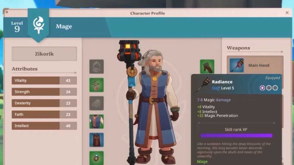 Mage Weapon Priority in Farever.